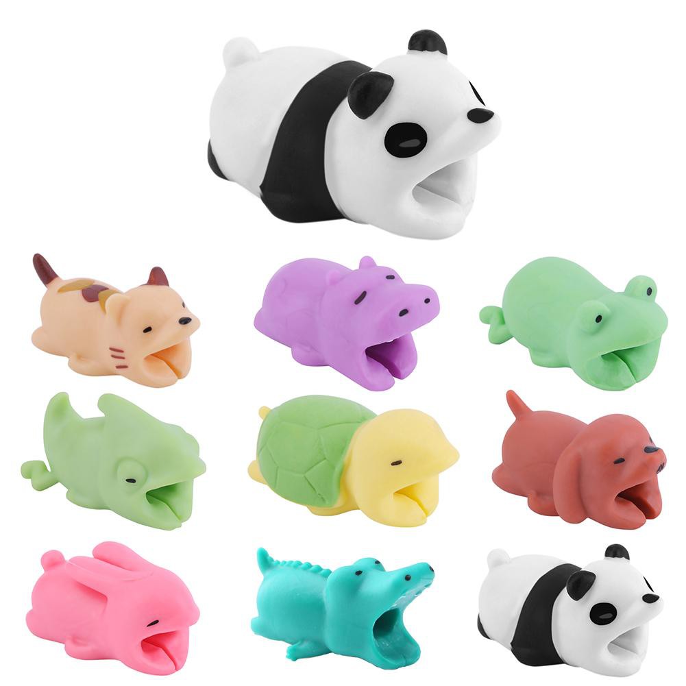 MOJITO 36 Types Cute Bite Cartoon Animal Cable Protector Cord Wire Protection Cable Winder