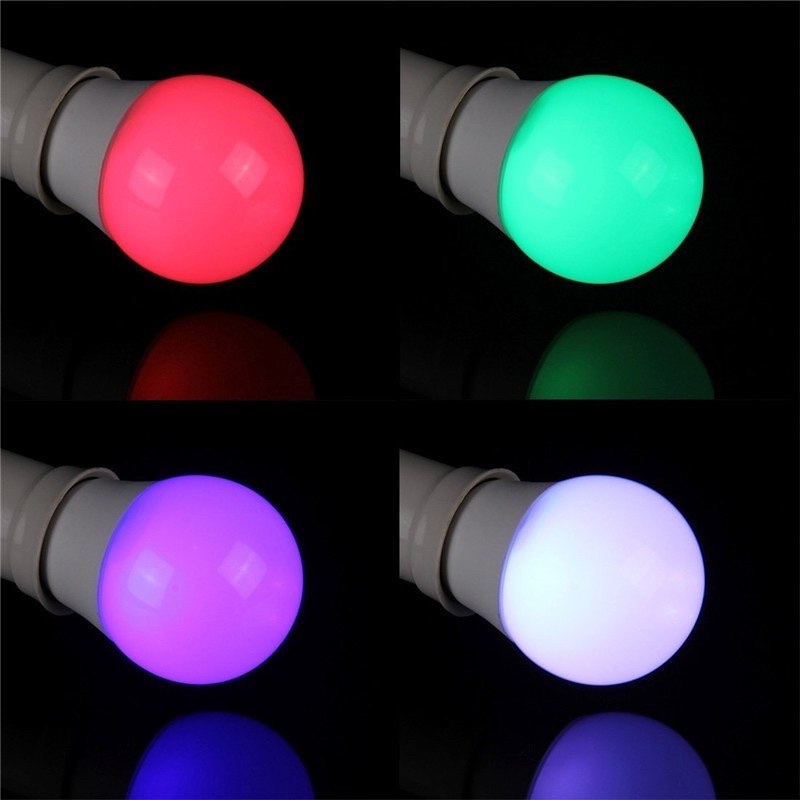 TaffLED Lampu Bohlam RGB dengan Remote Control E27 3W - B2 - White