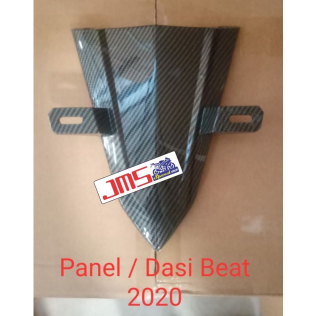 cover tutup tameng dasi plat nomor carbon karbon honda beat esp fi new zoro