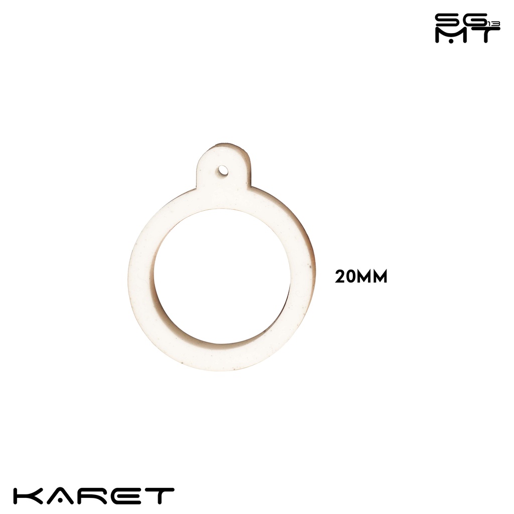 Karet Pods Vape Ukuran 13mm, 20mm, dan 40mm Warna Putih