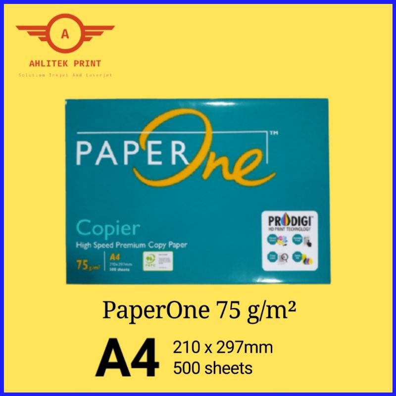 

Kertas hvs Paperone 75 gram A4 210 x 297 mm