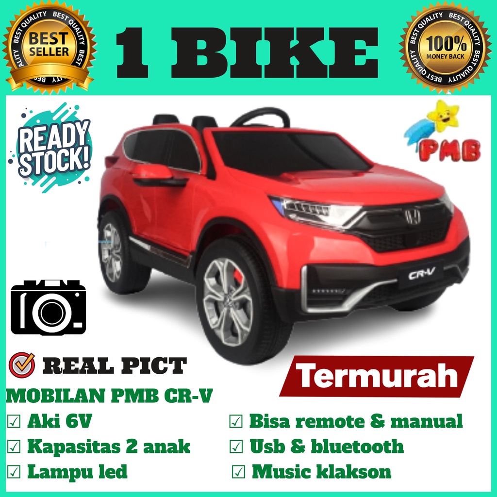 Mainan Mobil Aki Anak PMB M7788 Honda CRV M-7788 CR-V LISENSI mobilan anak murah, mobil aki, mainan anak, mobil remote