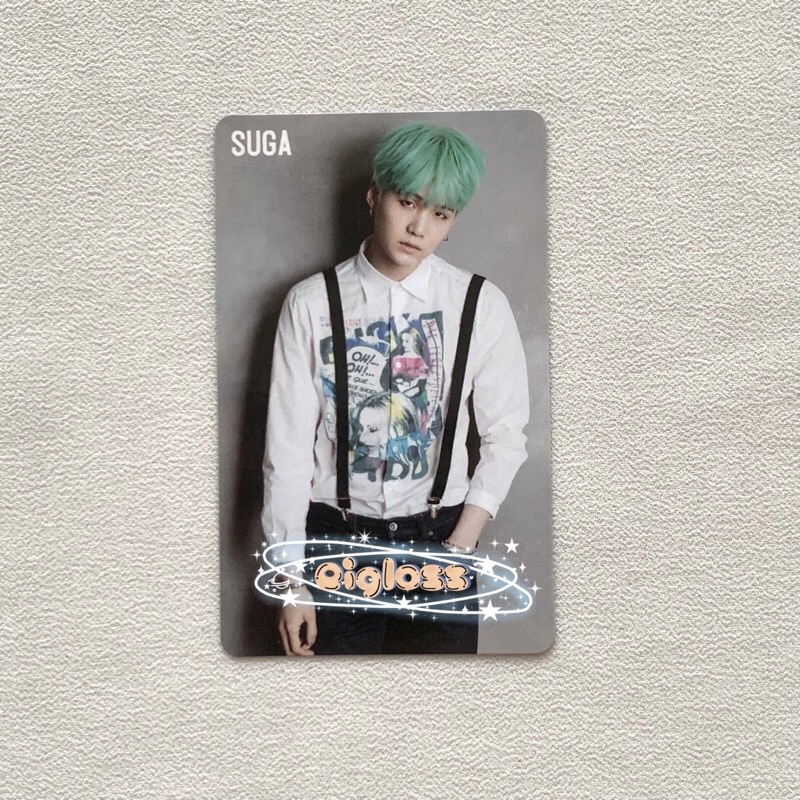 PHOTOCARD BTS SUGA YOONGI RUN JAPAN ALBUM