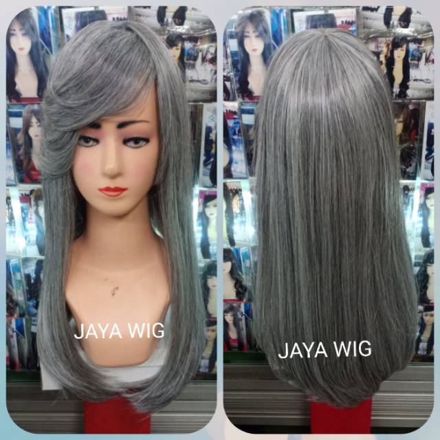 WIG LURUS PANJANG PONI SAMPING