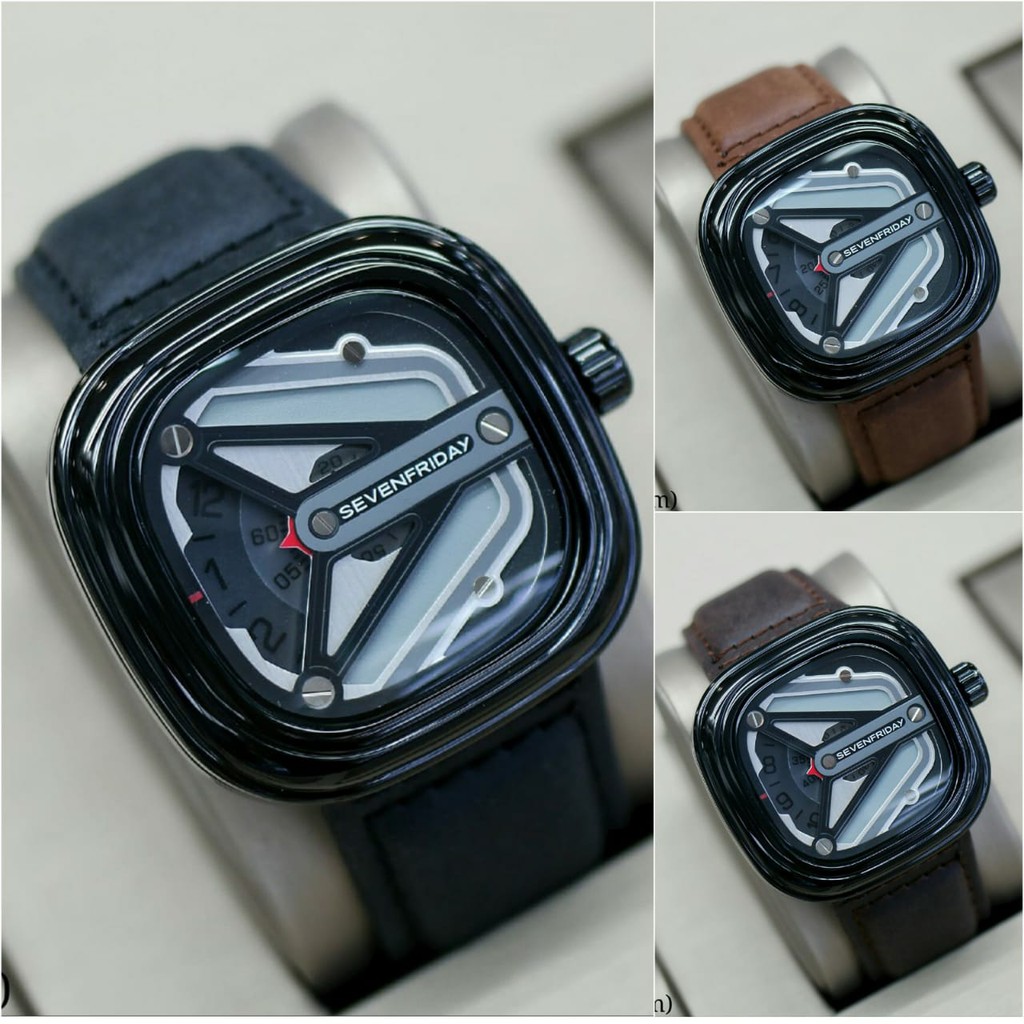 SevenFriday HRZ85D46 Jam tangan Pria Analog Tali Kulit