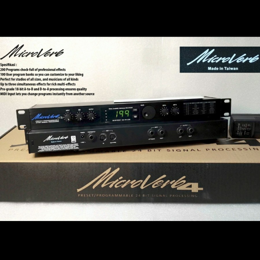 EFECT VOCAL ALESIS MICROVERB 4 TAIWAN/ALESIS MICROVERB 4 II KUPING BESI