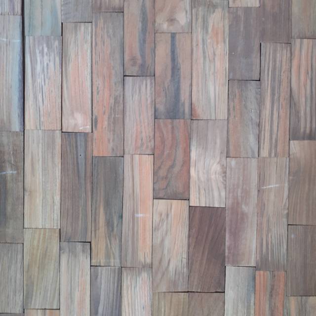 Kayu solid parket walldecor