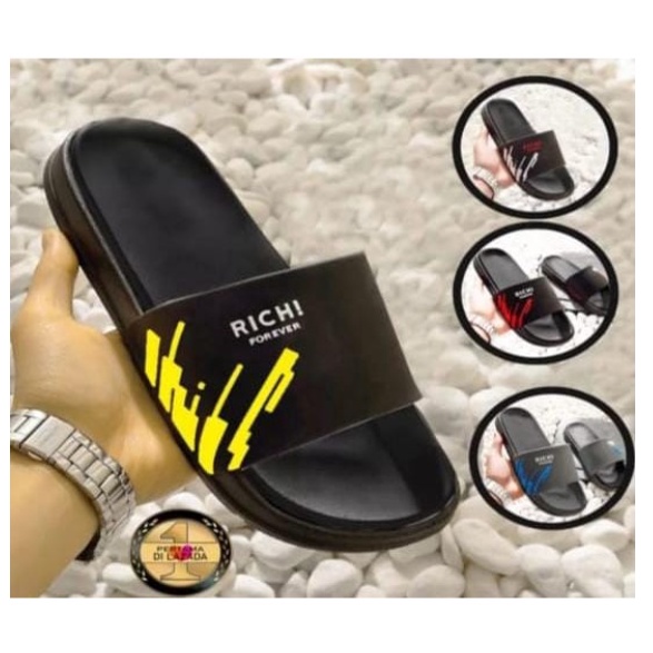 SANDAL SLIDE PRIA WANITA TERBARU RICHI FOREVER