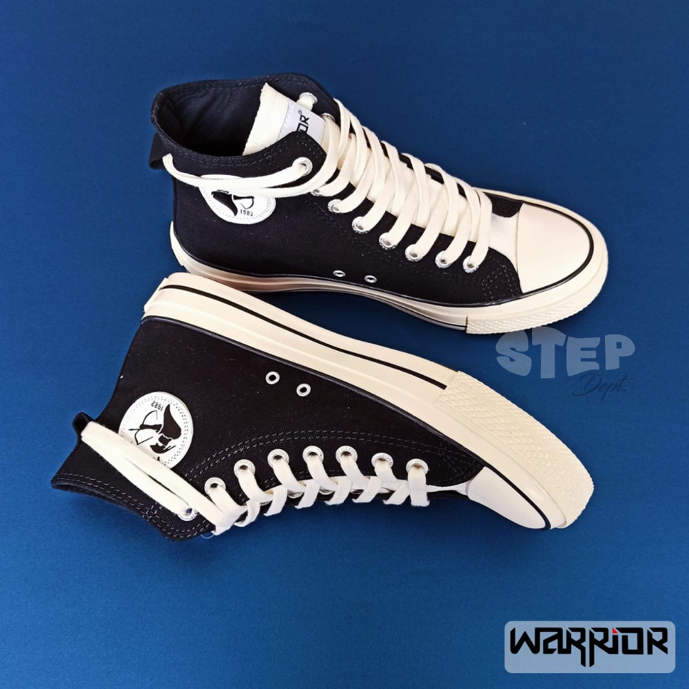 Sepatu Warrior Poseidon Hitam (Black)