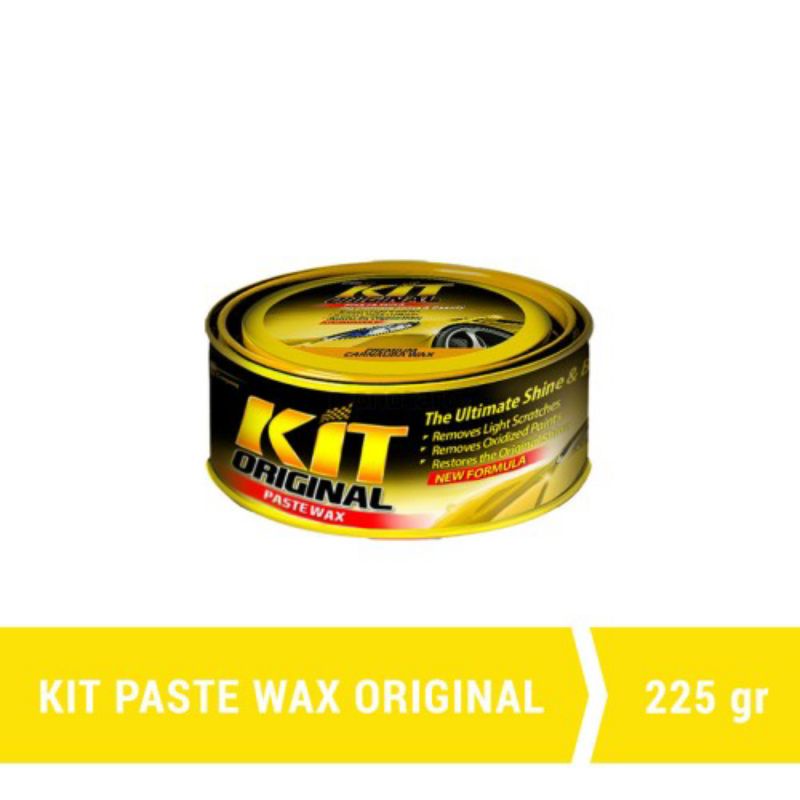 Kit Paste Wax Original Kuning Poles Body Mobil Metalik 225 Gr Wax Murah