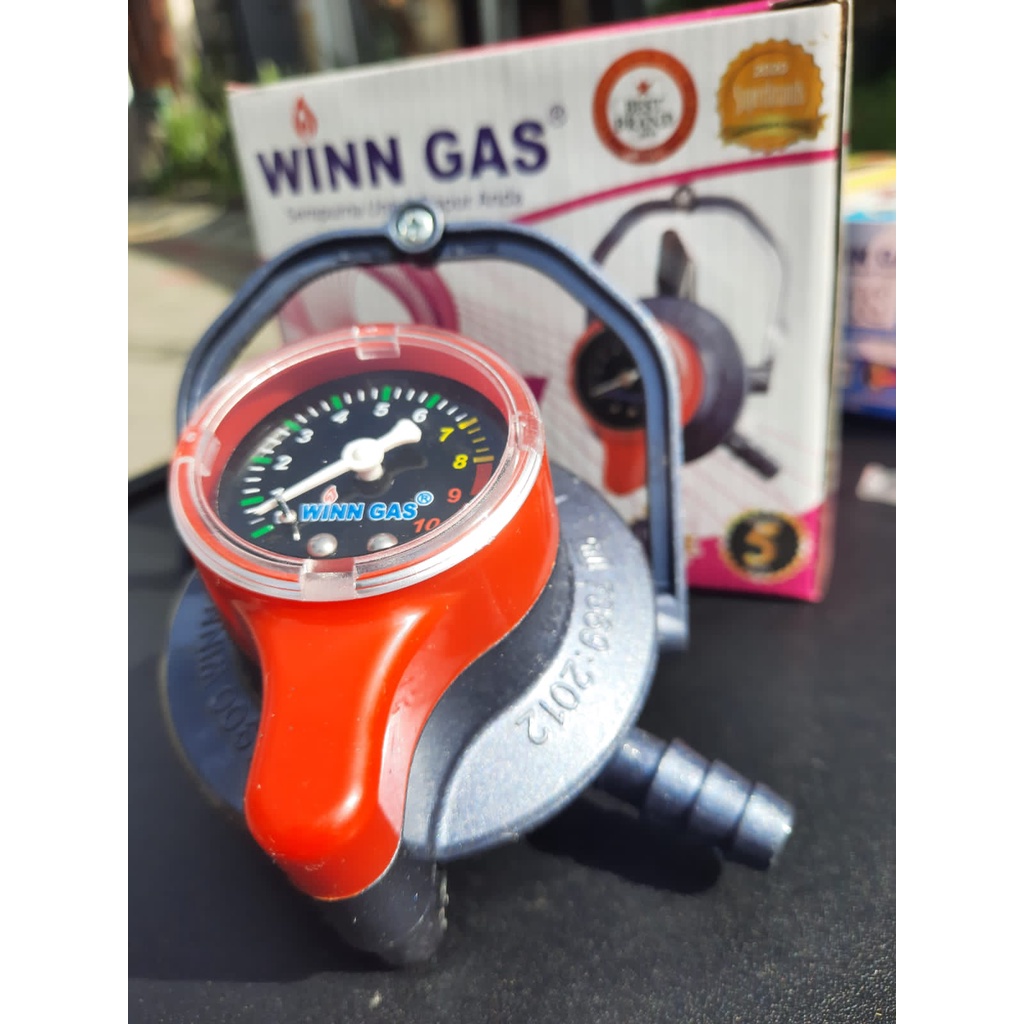 Jual REGULATOR KOMPOR GAS WINN GAS W900M Triple Lock Pengunci Ganda