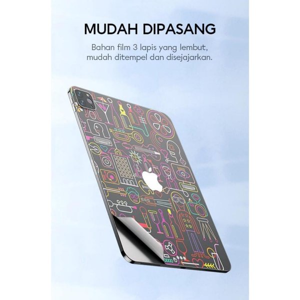 VIVAN Back Sticker 3D For iPad Tablet ukuran 7-11 inch TYPE BY REQUEST Anti Sidik Jari Tablet Back Film VBS07