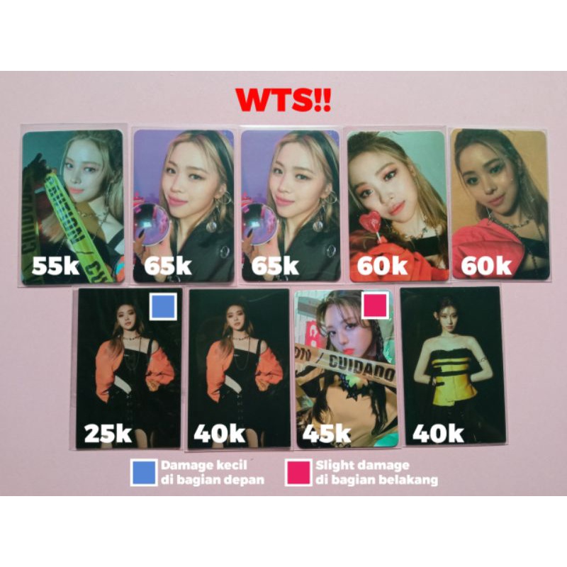 Photocard Itzy Ryujin Yuna Chaeryeong Guess Who