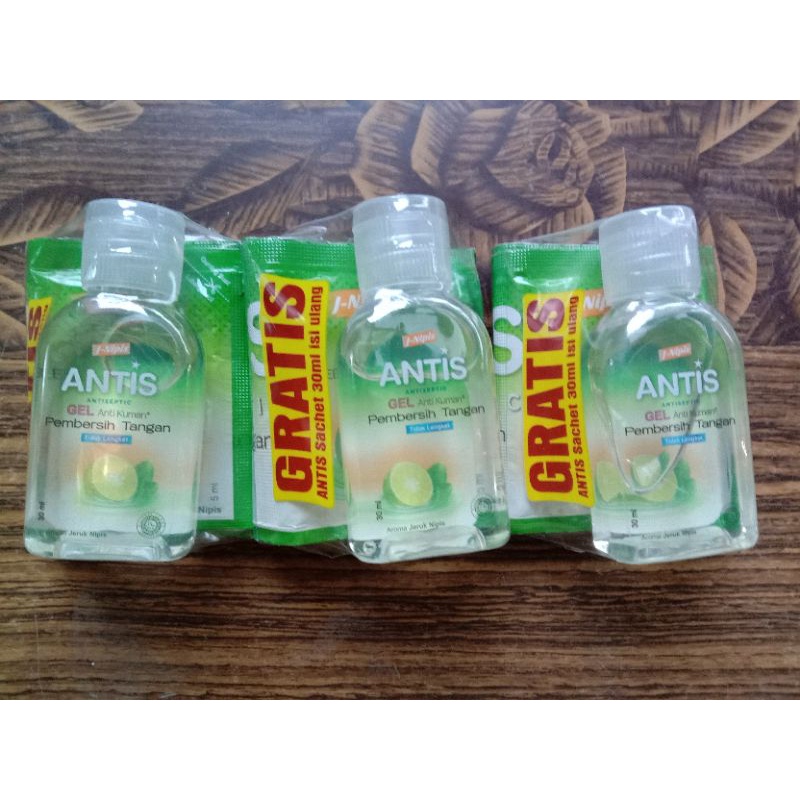 Antis Handsanitizer GEL 30ml (free bonus 30ml)