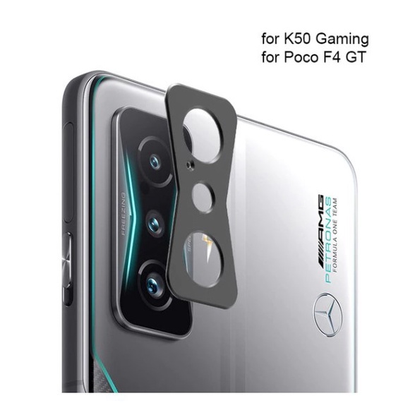 METAL CAMERA BEZEL COVER FOR XIAOMI POCO F4 GT FULL FRAME / ANTI GORES KAMERA