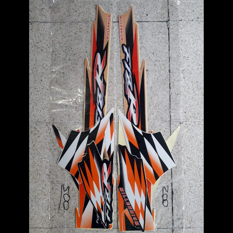 striping fizr millenium orange silver / striping fiz r millenium / striping f1zr millenium / stripin