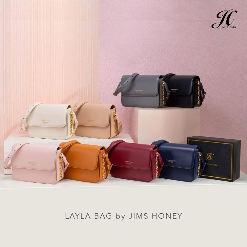 JIMS HONEY LAYLA BAG TAS SELEMPANG BAHU WANITA (FREE EXCLUSIVE BOX)