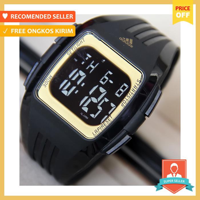 Jam Tangan Pria Adidas Square Black Gold