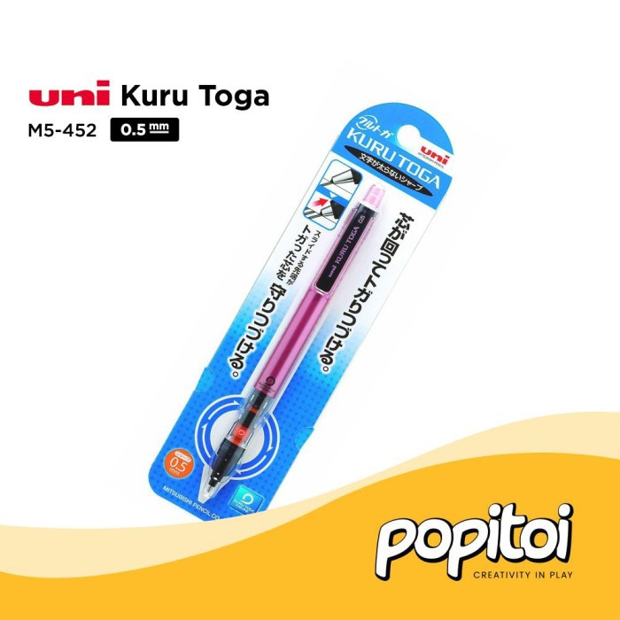 

Unik UNI KURU TOGA M5-452 1P Mechanical Pencil 0.5 mm Pensil Mekanik - Pink Eksklusif
