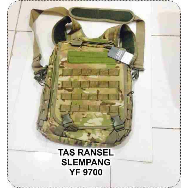 Super Promo! TAS RANSEL SELEMPANG 2 IN 1 TIPE 9700 MULTICAMP CAMO Murah!