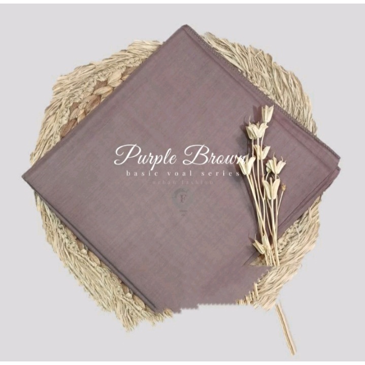 QBZ / SEGI 4 PARIS PREMIUM SERI WARNA 3 / JILBAB SEGIEMPAT PARIS NECI /SEGI EMPAT REDROS/VARISA/AZARA / CIPUT RAJUT DUA WARNA-Purple Brown