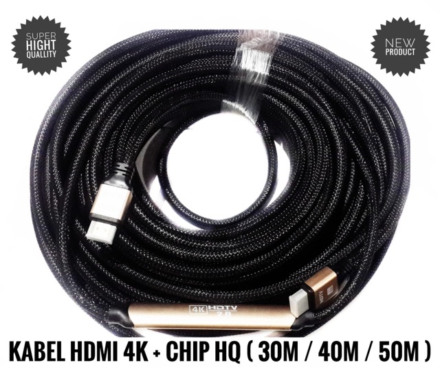 KABEL HDMI HQ  4K * Chip 40 meter 40m super bagus kualitas