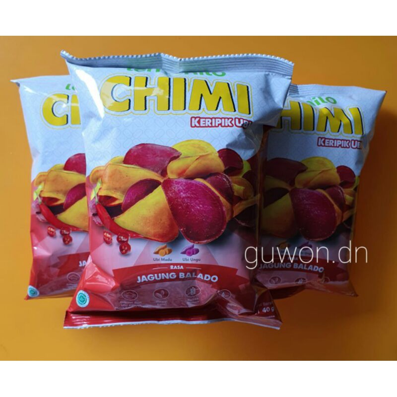 

Lemonilo Chimi Keripik Ubi Rasa Jagung Balado 40gr