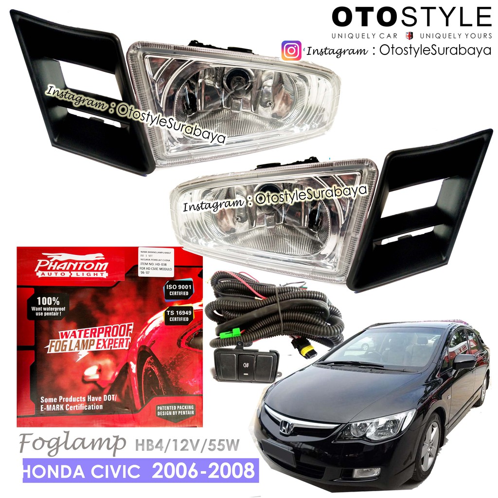 Foglamp Honda CIVIC MODULO 2006 - 2008 / lampu honda civic
