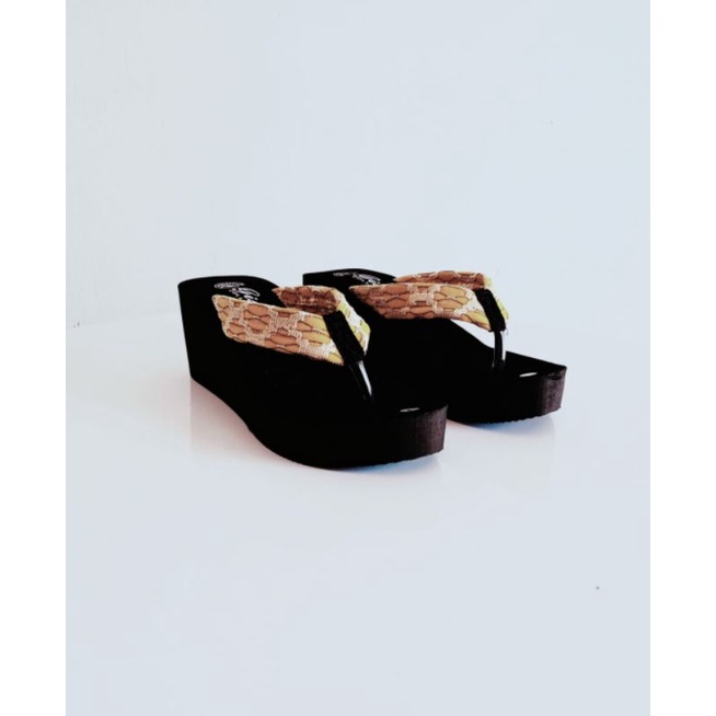 Arkn-SandaL Wanita Wedges PRADA Cod Bayar Di Tempat