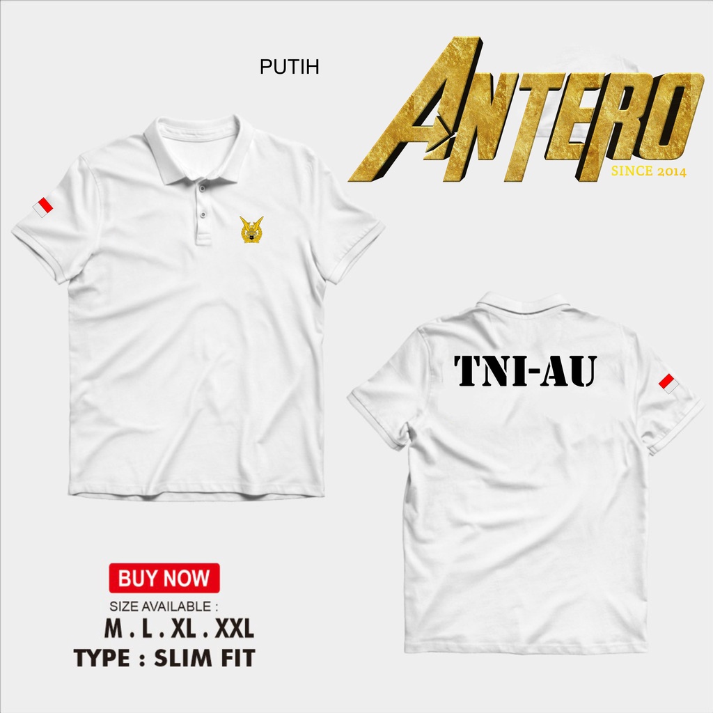 Kaos kerah polo shirt TNI AU (ANGKATAN UDARA)