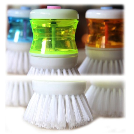 Sikat cuci piring + dispenser sabun cleaning Soap Dispenser scrubber-6