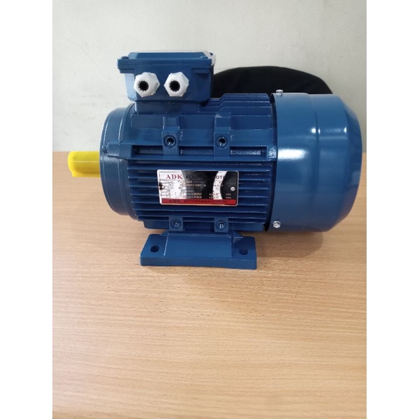 dinamo 1 hp 3 phase 1400 rpm b3 kaki electro motor 0,75 kw 3phase