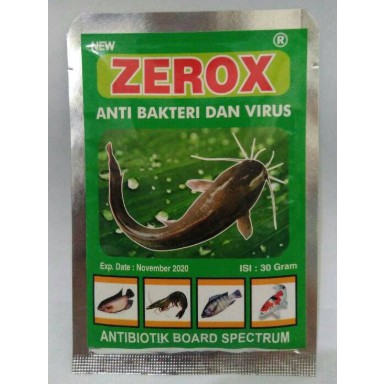 Tamasindo / ZEROX  / 30gr - Anti Bakteri Virus Antibiotik Pada Kolam Tambak Ikan Lele Patin Bandeng 