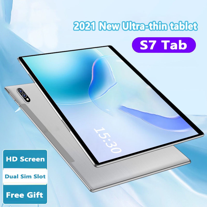 Baru Asli Tab S7 Tablet PC 6 GB + 128 GB Android 10.0 Tablet PC Dual SIM 4G Jaringan Bluetooth 10 Core HD Layar