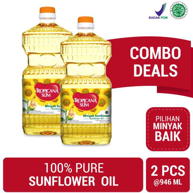

Diskon Twin Pack: Tropicana Slim Sunflower Oil 946ml (Botol) Cuci Gudang Awal Tahun