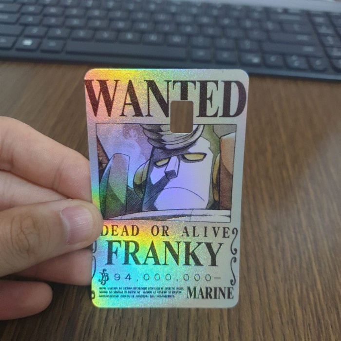 

Sticker Skin ATM Hologram CH0019 - One Piece - Bounty Franky