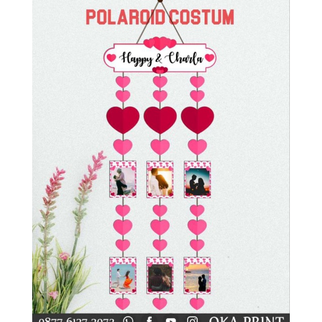 polaroid costum ,polaroid gantung,foto sendiri