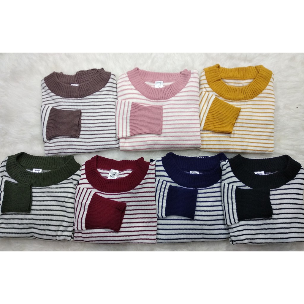 TERLARIS Sweater rajut Listy