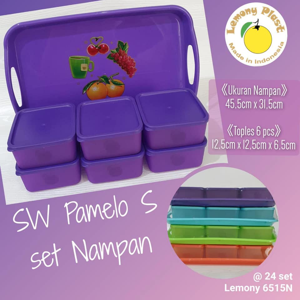 Toples Nampan Set Lemony Plast