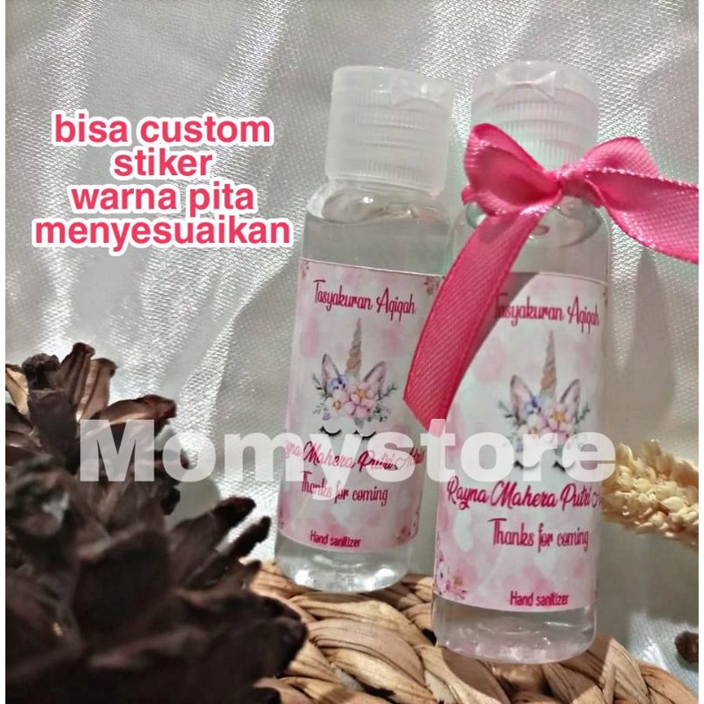versi hemat souvenir handsanitizer 20ml GEL stiker custom