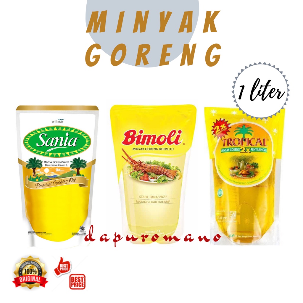 

Minyak Goreng 1 Liter / 2 Liter