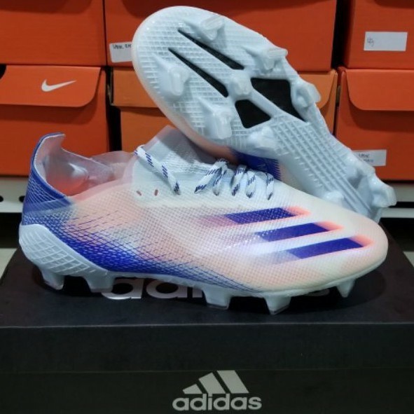 Sepatu Bola Adidas X 1 Ghosted White Blue FG-sepatu bola adidas-sepatu bola-soccer