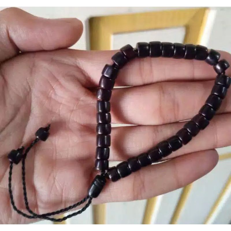 Gelang kayu kokah turki 33 butir