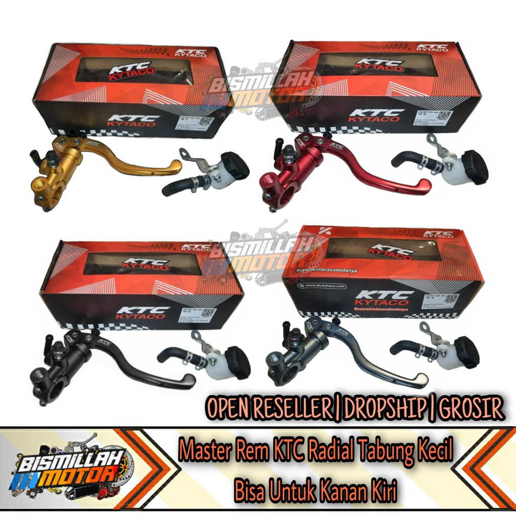 MASTER REM KTC RADIAL TABUNG KECIL BOLAK BALIK GOLD MERAH HITAM GREY