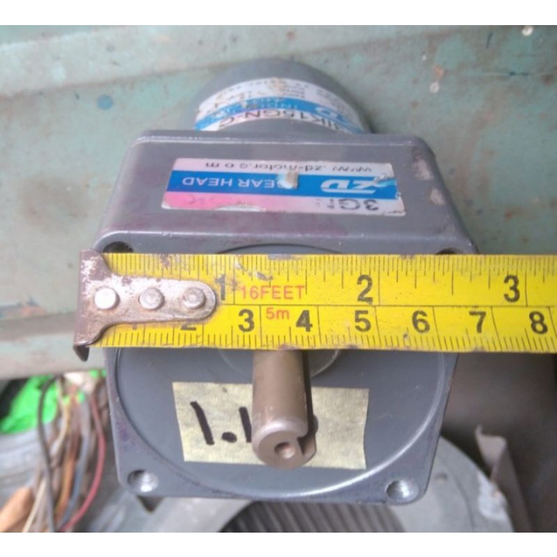 ZD MOTOR 220V AC GEARBOK 15W RATIO 1 : 100 13RPM