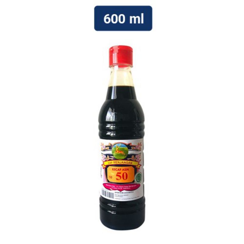 

MENJANGAN Kecap Asin No.50 600 ml Halal