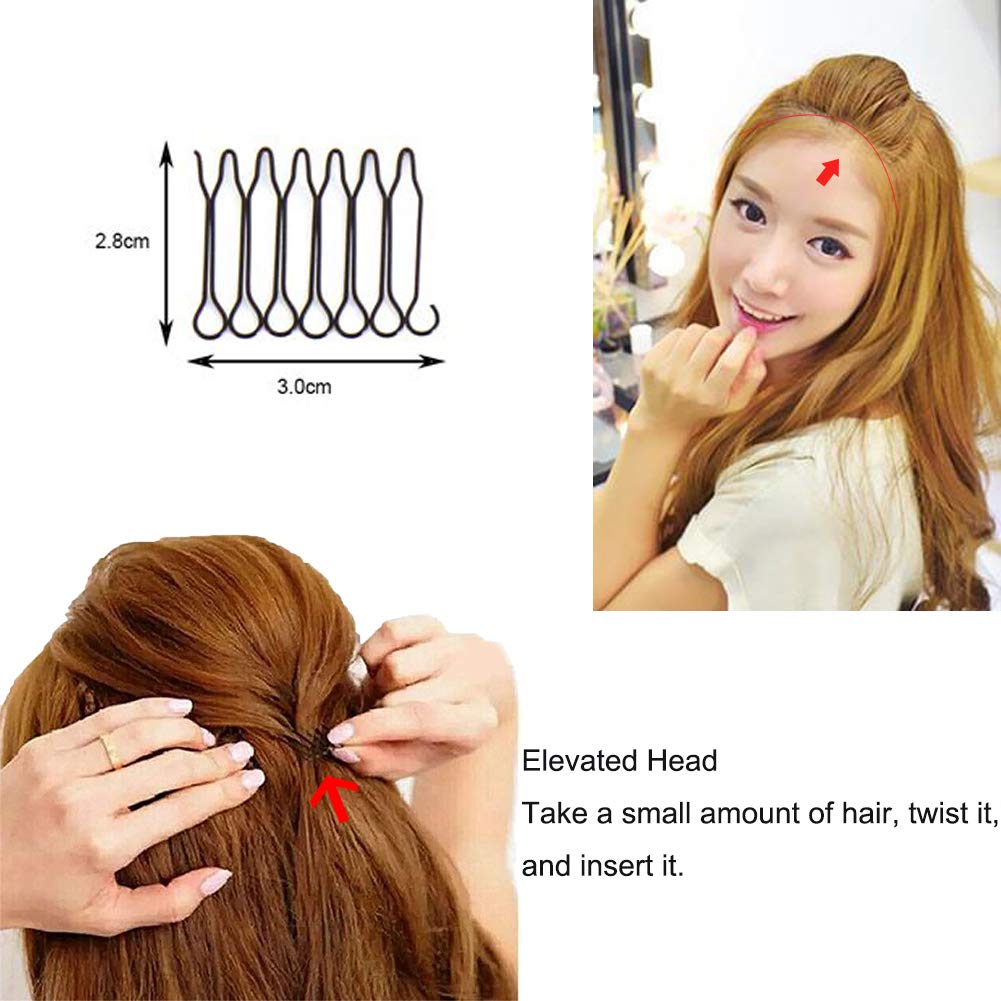 U Shape Hair Finishing Fixer Comb / Invisible Hair Holder /  U Pin Hair Clips for Thick Hair/ Hair Updo Accessories for Small Broken Hair, Hair Styling Tools