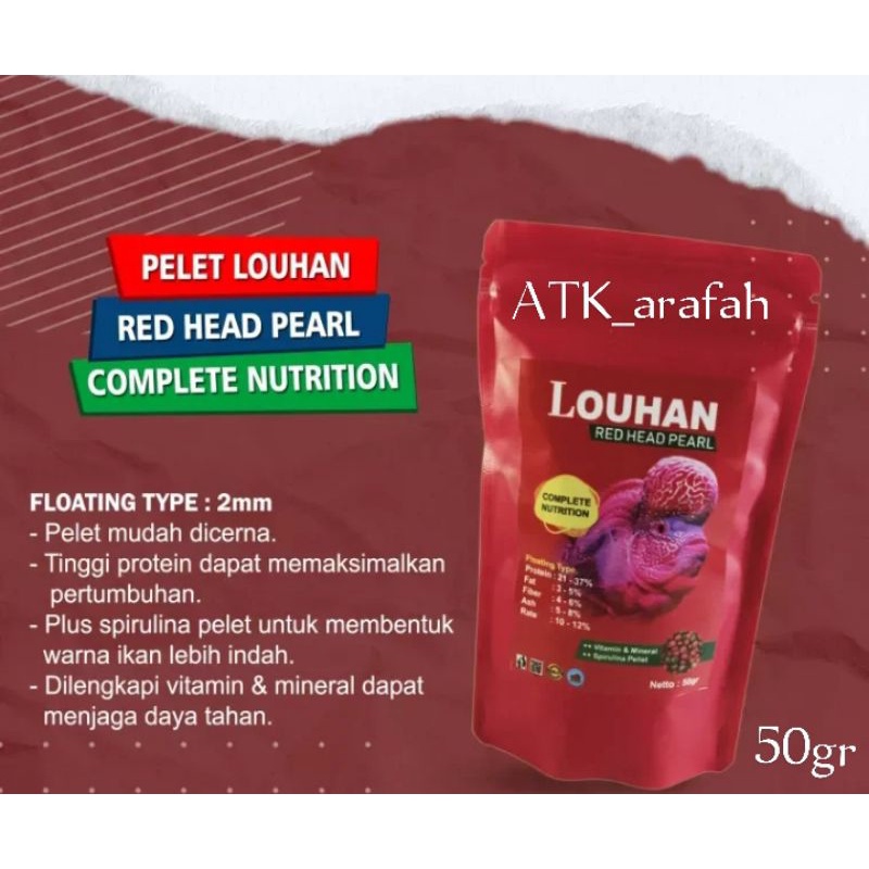 Pelet Louhan Jenong dan Warna Read Head Plus Spirulina