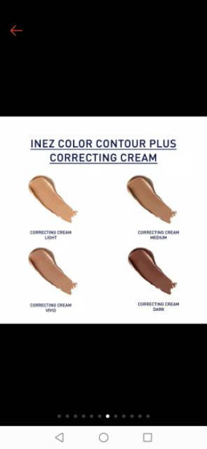 Inez Color Countour Plus Correcting Cream (kemasan baru) 20 GR