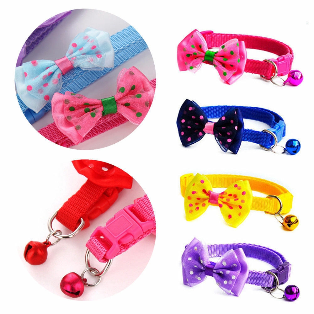 Kalung Reflektif Adjustable Bahan Nylon untuk Kucing